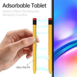 AZF silicone protective sleeve for tablet stylus showing magnetic charging compatibility