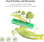 HIECTPRO rechargeable cordless phone batteries displaying the four hundred milliampere hour capacity label