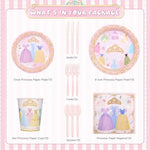 Amscan pink and gold princess dinner plates
