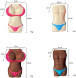 Sensual female body shaped silicone lighter cover decoration.