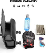 KEMIMOTO universal saddlebag storage pouch showing included adjustable mounting straps and cable zip ties.