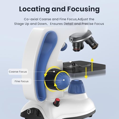 Microscope kit accessories including prepared slides and case