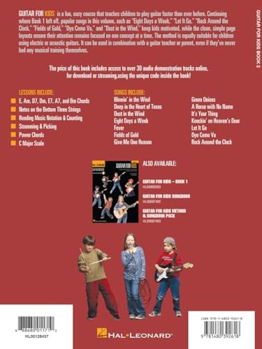 Guitar for Kids - Beginner Guitar Method and Songbook | Fun and Easy Lessons for Acoustic and Electric Guitar | Includes Chords, Strumming, and ... for Play-Along (Hal Leonard Guitar Method) - Image 3