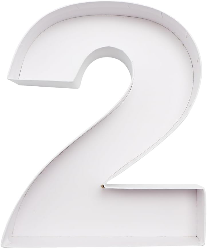 WENPACK 8 inch letter V party decor container
