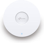 TP-Link EAP653 ultra-slim wireless access point front view showcasing the white circular ceiling mount design