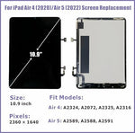 PassionTR tablet digitizer replacement showing the detailed rear flex cable connections and pre-bonded build quality.