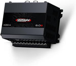 SounDigital high efficiency four channel amplifier module installed in an automotive setup