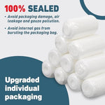 Soft non stick medical supplies gauze applied to an ankle injury.