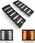 Close up view of the vertical white LED vent lamp assembly for trucks