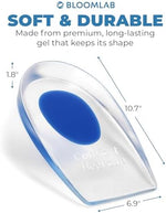 Side profile of BloomLab shoe wedge inserts showing the cushioned elevation height.