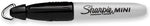 Sharpie Mini black permanent marker front view