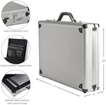 Alpine Swiss premium business case side profile showcasing secure dual combination locks