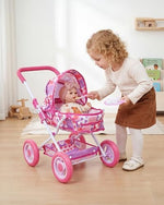 Babeside 10 piece doll stroller set accessories