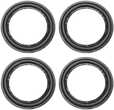 Close up of black speaker foam surround ring replacement parts