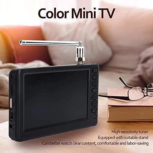 Ciciglow 1080P portable television package contents featuring remote control and power adapter.