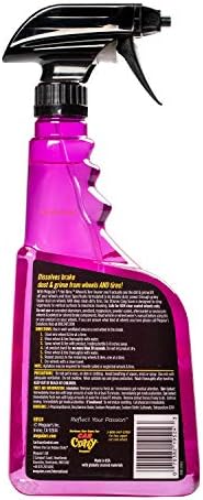 Meguiar's wheel cleaner spray bottle label details
