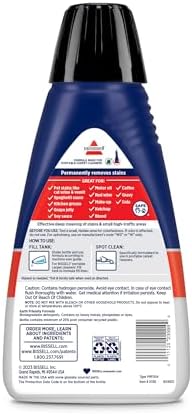 Bissell portable carpet cleaner formula for upholstery and rugs