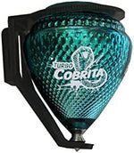 Side profile of Mini Cobra spinning top on a flat surface