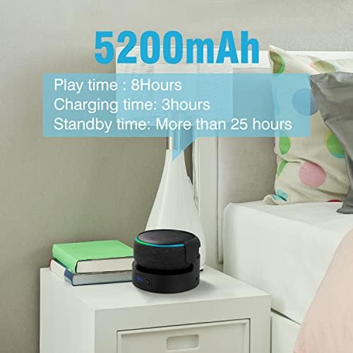 Side profile of Liboer portable battery stand