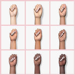 Pinkish nail gel coat that works to provide assistance with reinforcing thin fingernails