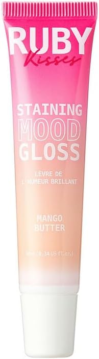 Ruby Kisses pH color-changing pink lip gloss front view