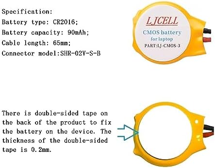 Individual secure packaging wrapper for the LJCELL CR2016 laptop RTC backup component