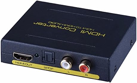 ViewHD premium converter back view highlighting the HDMI input and output connections.