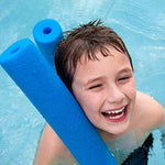 Thick foam noodles for floating in the swimming pool showing hollow core details