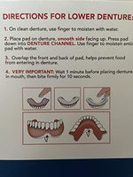 Bondezz denture liner being applied to a lower prosthetic for a secure fit.