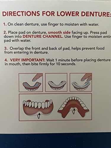 Bondezz denture liner being applied to a lower prosthetic for a secure fit.