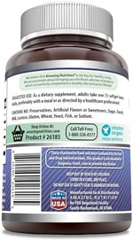 Amazing Formulas Borage Oil dietary supplement label details showing non GMO and gluten free attributes