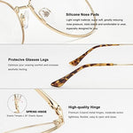 RB.Pilot reading glasses with cleaning cloth and accessories