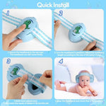 Detailed view of the flexible Velcro adjustment mechanism for toddlers