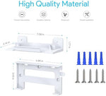 Heavy duty ABS plastic mounting kit showing rear ventilation channels and screw holes