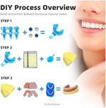 Complete 56 piece Dentureway set for temporary teeth restoration