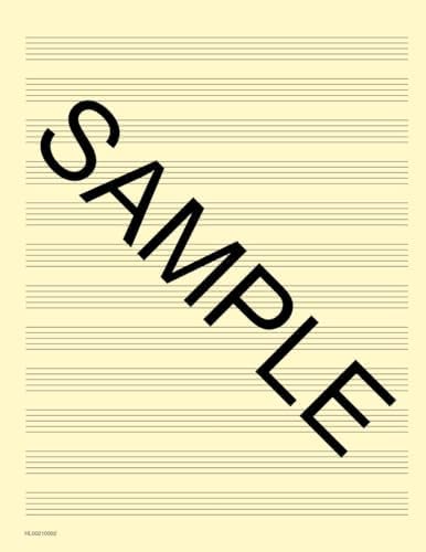 Manuscript Paper (Deluxe Pad)(Blue Cover) - Image 5