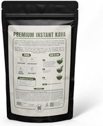 Water soluble instant kava powder by MitraMan Botanicals displaying fine texture for easy mixing