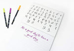 Calligraphy Paper, Hand Lettering and Modern Calligraphy Notepad: A Brush Lettering Practice Pad With 50 Removable Sheets and Pre Printed Guide in Two Styles - Image 3