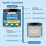 Snedark hemp supplement jar 60 count label details
