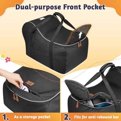 Reinforced bottom and protective feet of Yorepek travel bag