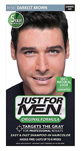 Just for men auto stop hair color darkest brown box front view