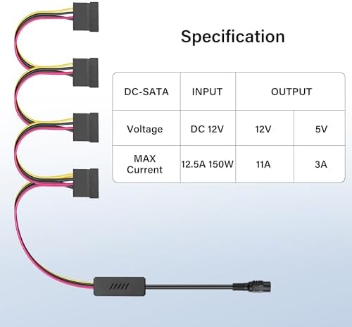 SinLoon multi drive extension splitter cable highlighting the standardized plug and play connectors.