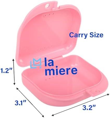 LA MIERE premium hygienic retainer holder showcasing the secure tight locking latch closure