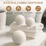 Hypoallergenic chemical free reusable wool dryer lint balls for sensitive skin