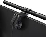 Black BenQ monitor light bar showing top touch controls for dimming
