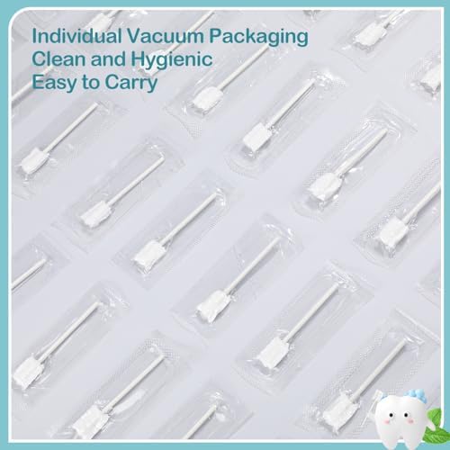 Singhoow baby oral care package showing 200 piece count and finger brushes.