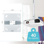 Fully extended Runhike projector ceiling mount