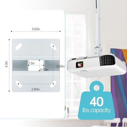 Fully extended Runhike projector ceiling mount