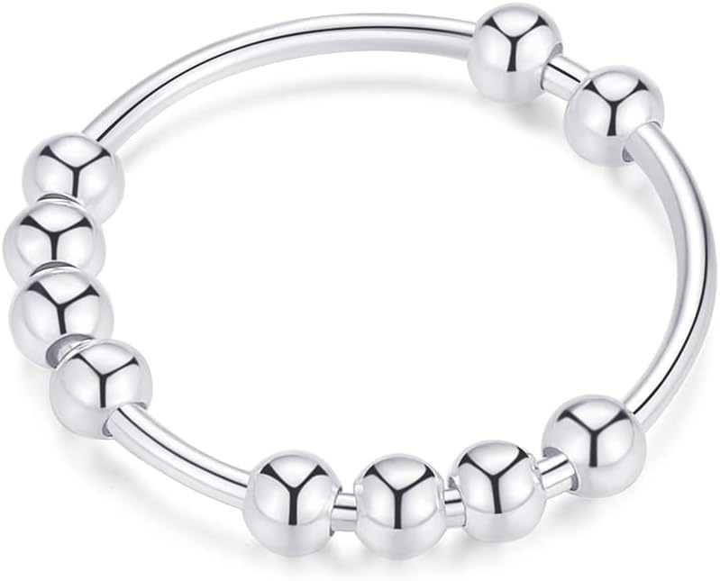 Lifestyle presentation of stress relief jewelry item