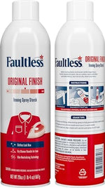 Two pack of Faultless 20 ounce ironing enhancer cans for professional results.